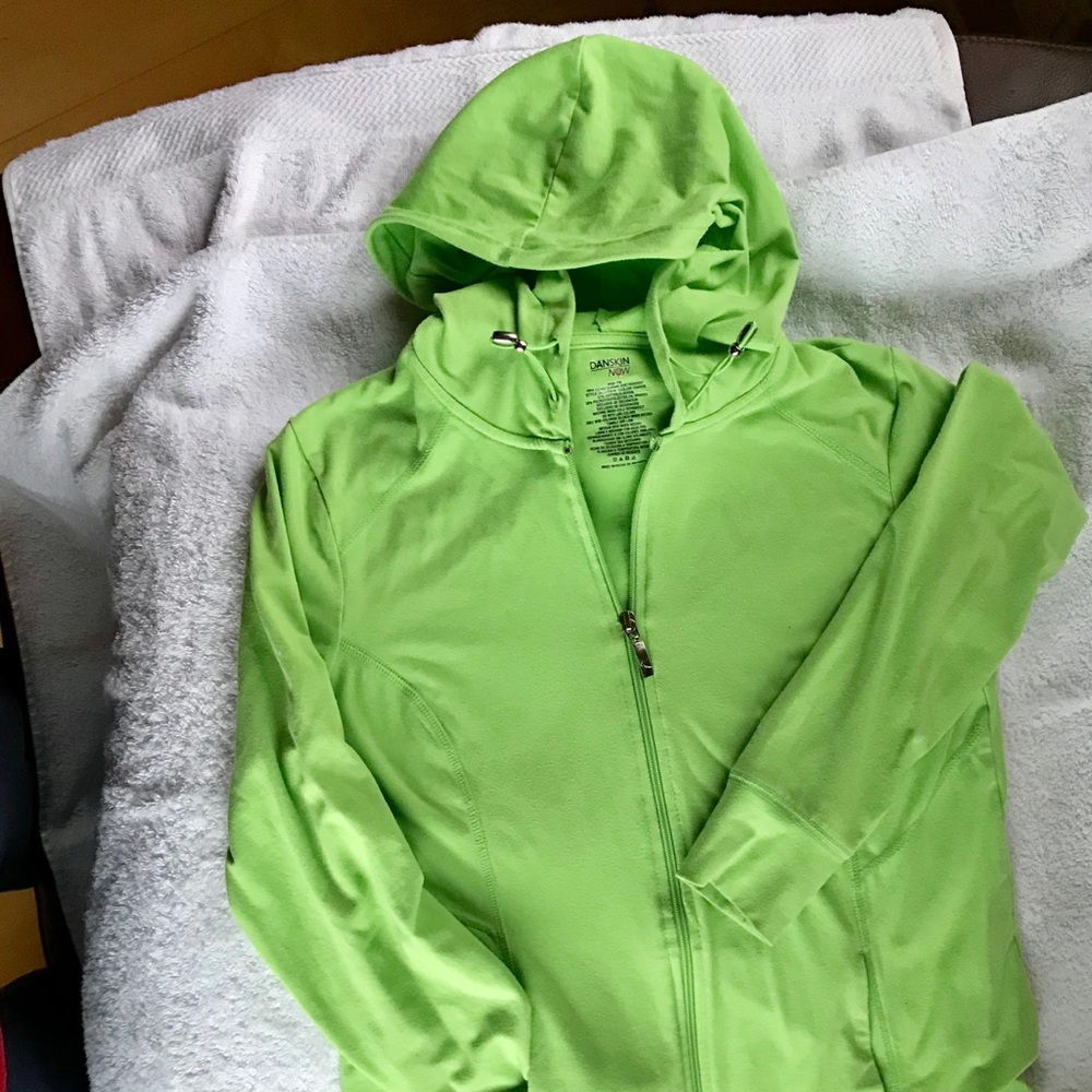 Danskin Hoodie- Kiwi Lime NWOT